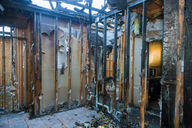 Professional Fire Damage Repair technician working in Jefferson, MD